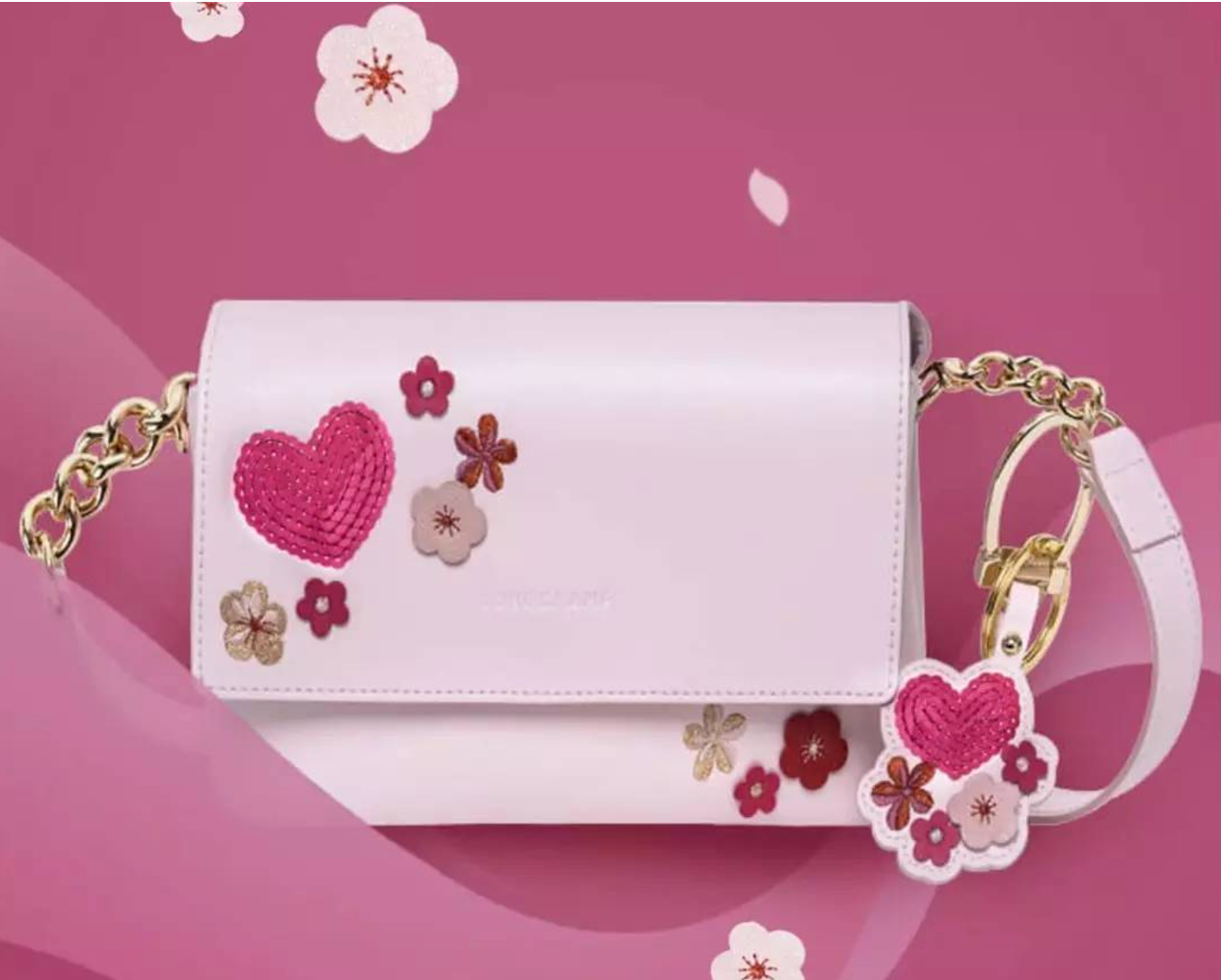 The exclusive Qixi bag. Photo: Longchamp/WeChat