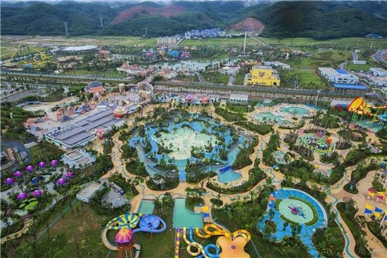The theme park at Dalian Wanda's new Xishuangbanna resort. (Courtesy Photo)