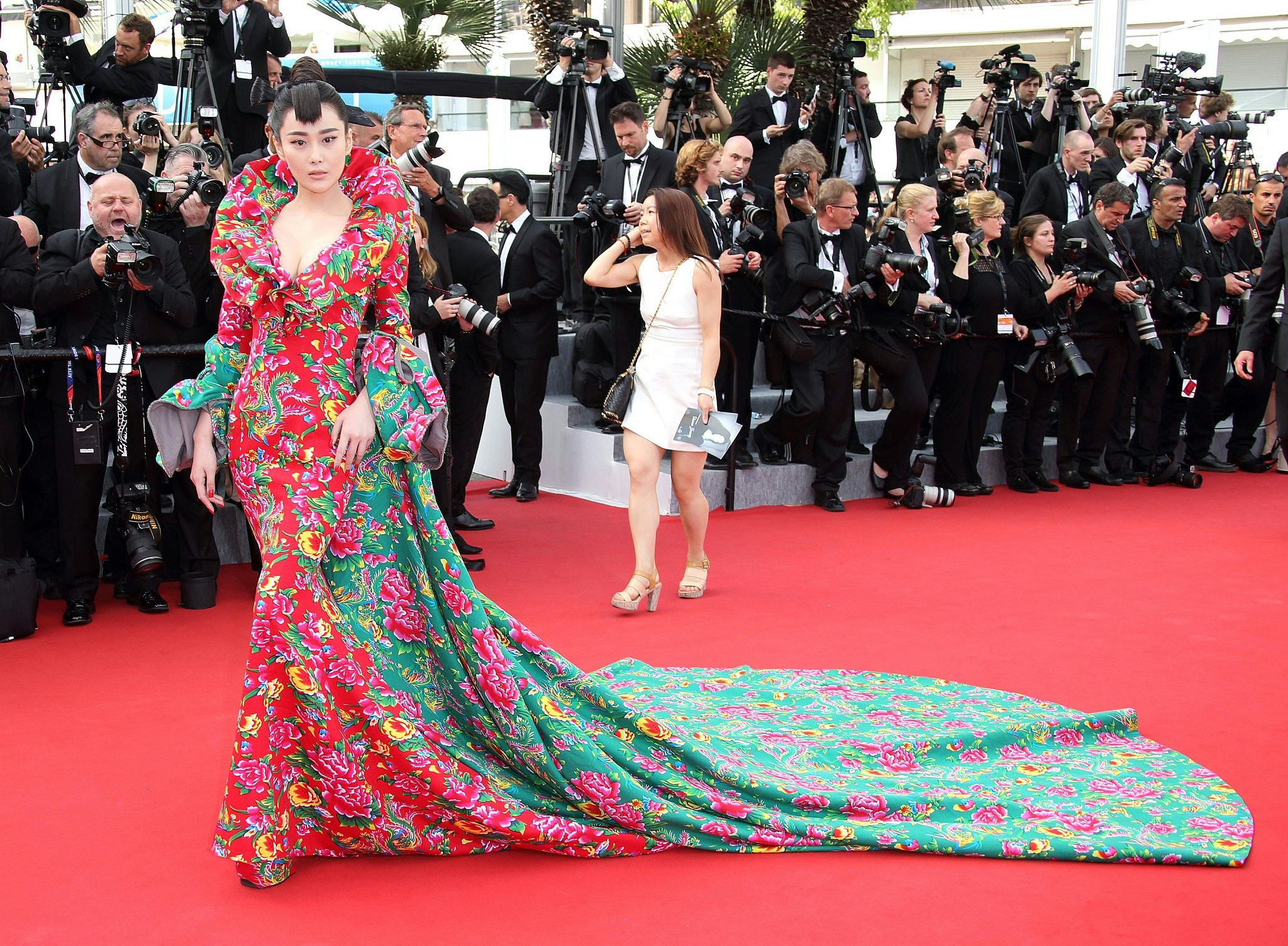 Chinese actress Zhang Xinyu attends the opening ceremony and premiere of "La Tete Haute ("Standing Tall") during the 68th annual Cannes Film Festival on May 13, 2015 in Cannes, France.