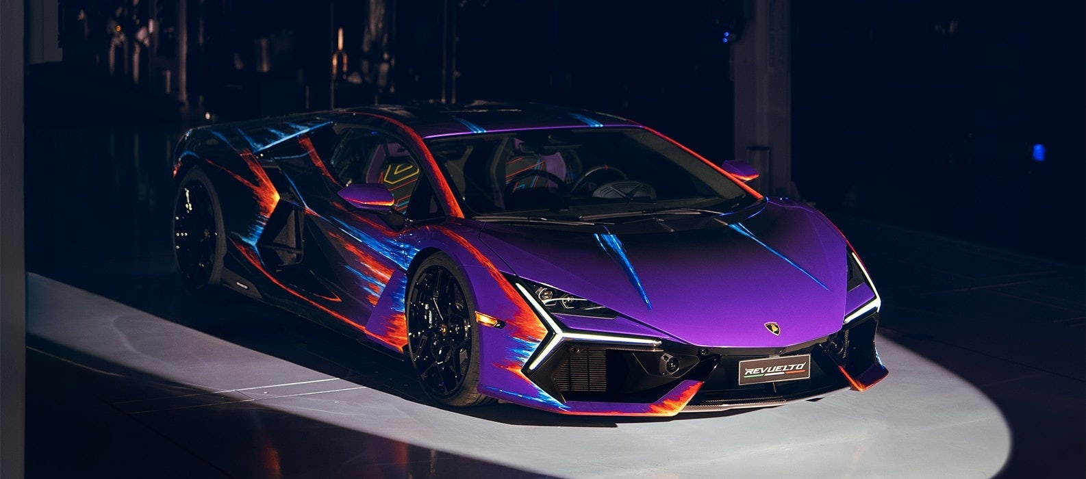 Lamborghini Reveulto “Opera Unica” debuted at Art Basel Miami Beach 2023. Photo: Lamborghini