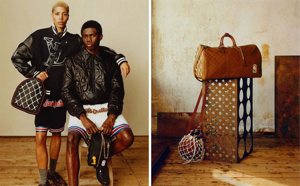 Virgil Abloh designed the new LV x NBA collection as a complete wardrobe for an NBA player. Photo: Louis Vuitton