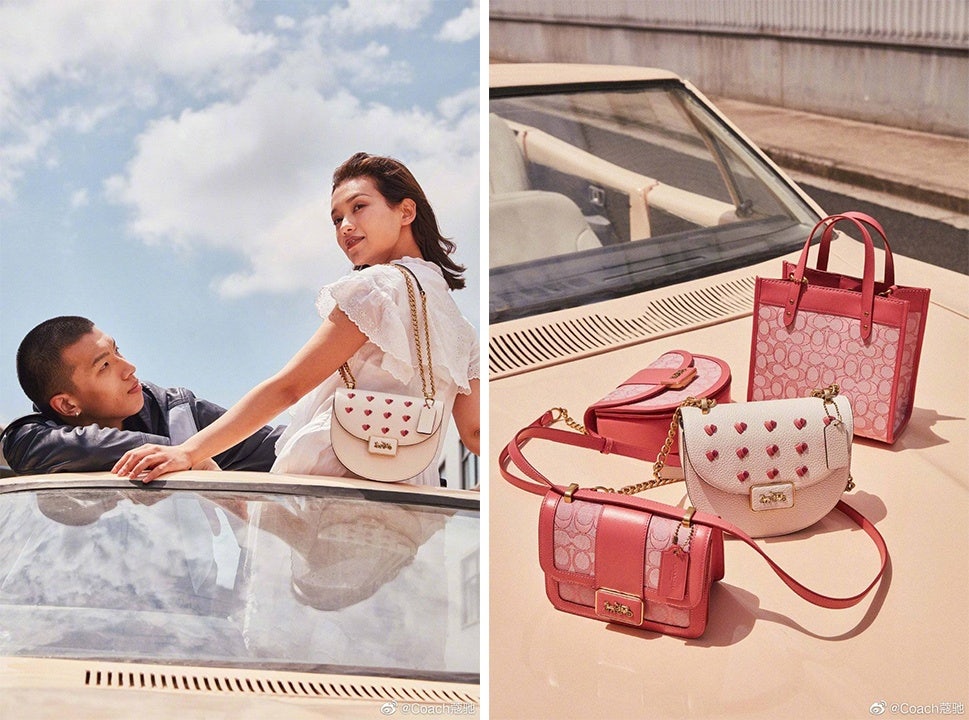 Coach won consumer hearts with its limited-edition collection for 520 Valentine's Day. Photo: Coach's Weibo