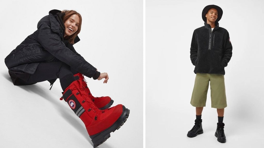 The Snow Mantra Boot (left) and the Journey Boot (right) will sell for 1,395 and 795, respectively. Photo: Canada Goose