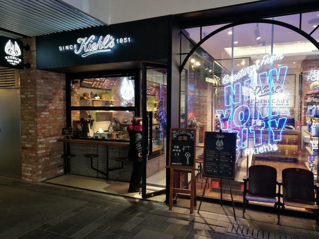 Kiehl's store and café in Beijing. Photo: Jessica Rapp