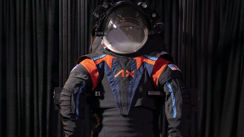 The first prototype of the Artemis 3 moon spacesuit. Photo: Axiom Space