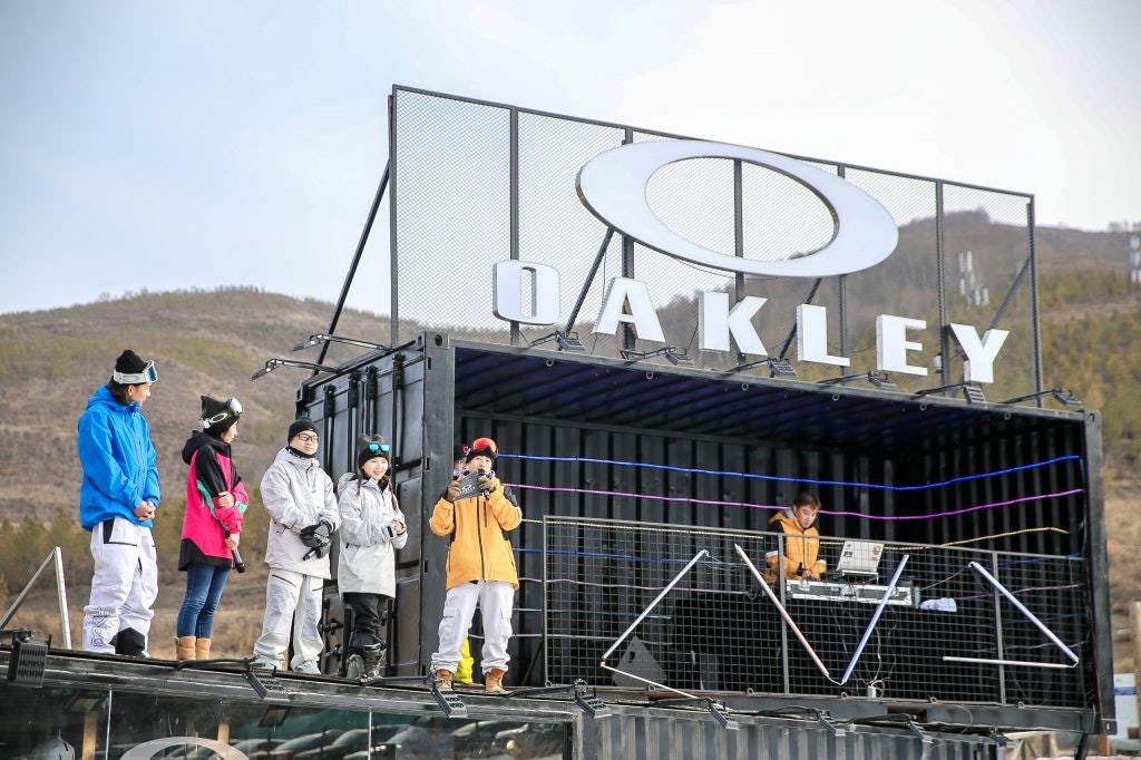 Opening ceremony of Oakley's event in Chongli in November. Photo: Courtesy of Oakley