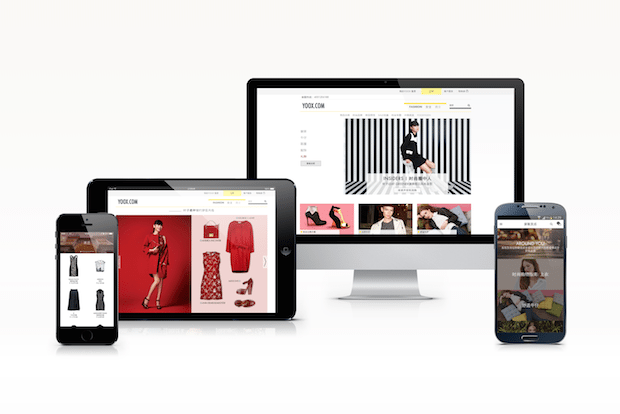 Yoox unveiled its mobile app for the China market in February 2015. (Courtesy Image)