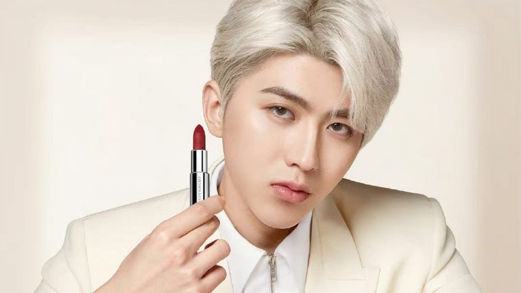 Chinese pop idol Cai Xukun is featured in Givenchy's beauty campaign. Image: Givenchy Beauty