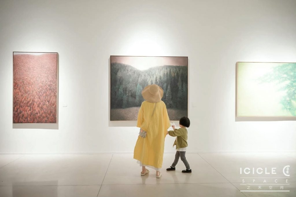 ICICLE Space hosted an art exhibition called "Nature Moment" by artists Shi Jian and Leshan Leshui in June 2021. Photo: ICICLE's Weibo