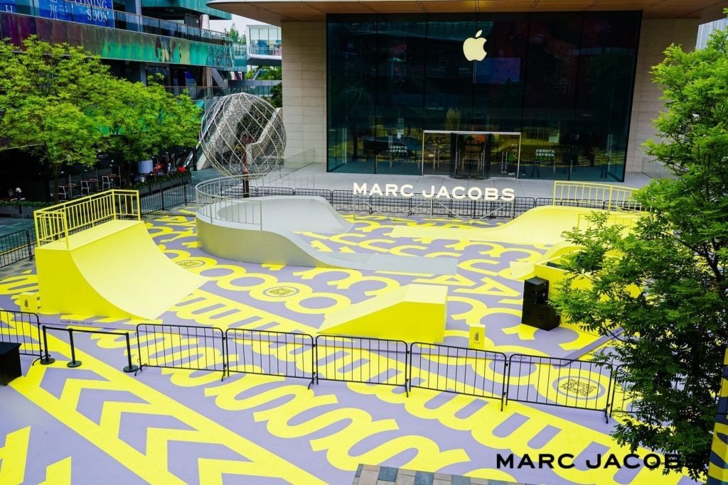 In April, Marc Jacobs set up a skatepark and DJ booth at Beijing's Taikoo Li Sanlitun mall. Photo: Marc Jacobs