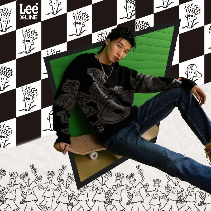 A shot from the Lee X-Line x 7-Up Campaign aimed at Chinese Gen Z. Photo: Lee X-Line