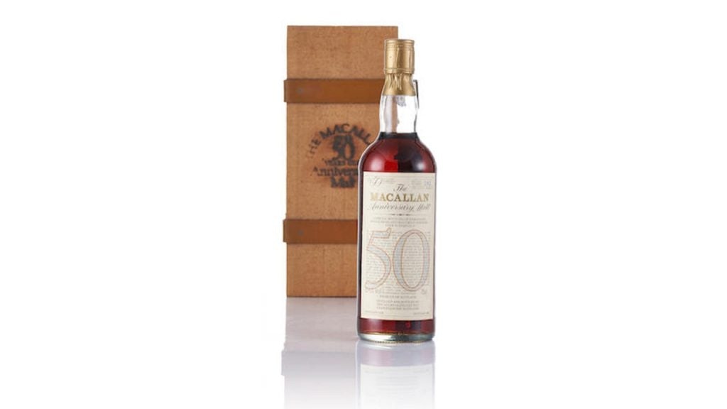 The Macallan-1928 50-year-old sold for HK1,488,000 at auction. Photo: Bonham