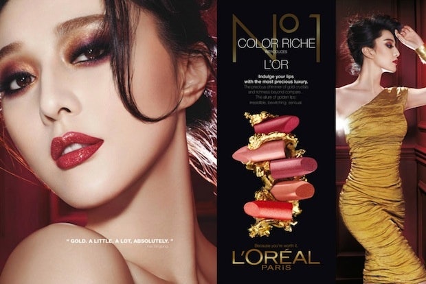 An advertisement for one of L’Oréal's products in China. (L’Oréal)
