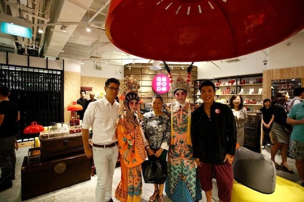 G.O.D. founders Benjamin Lau and Douglas Young at the grand opening of their Singapore flagship