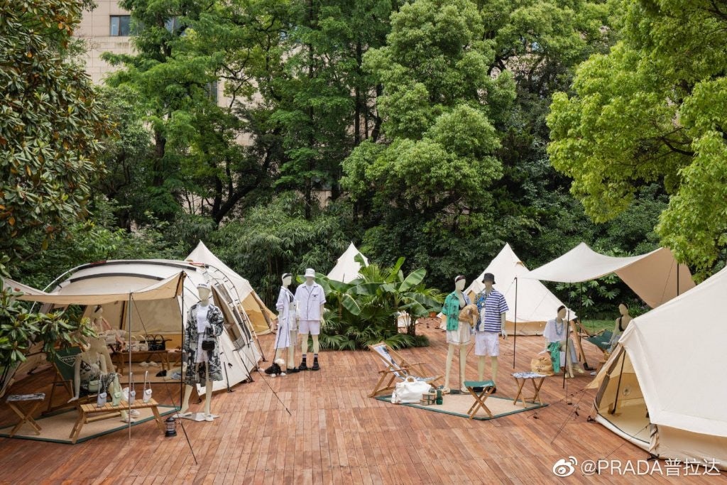 Prada Outdoors features ready-to-wear collections that encourage consumers to spend time in nature. Photo: Prada's Weibo
