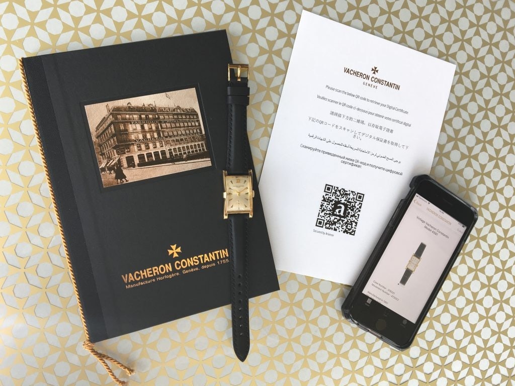 Vacheron Constantin delivers all of its watches with Arianee’s blockchain-based digital certificate. Photo: Vacheron Constantin