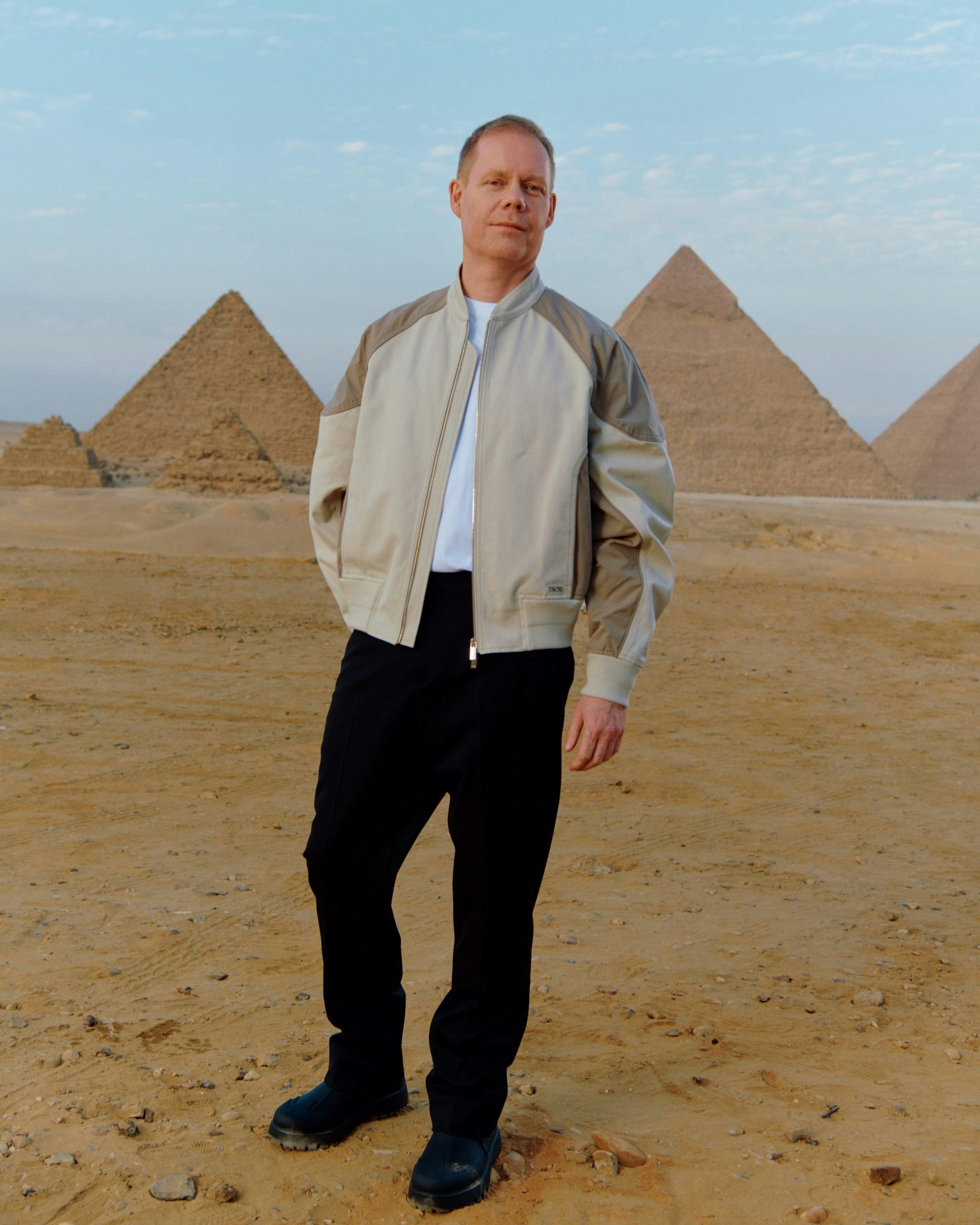 Richter photographed in Cairo for the latest Dior Pre-Fall 2023 runway show. Photo: Thomas Chéné
