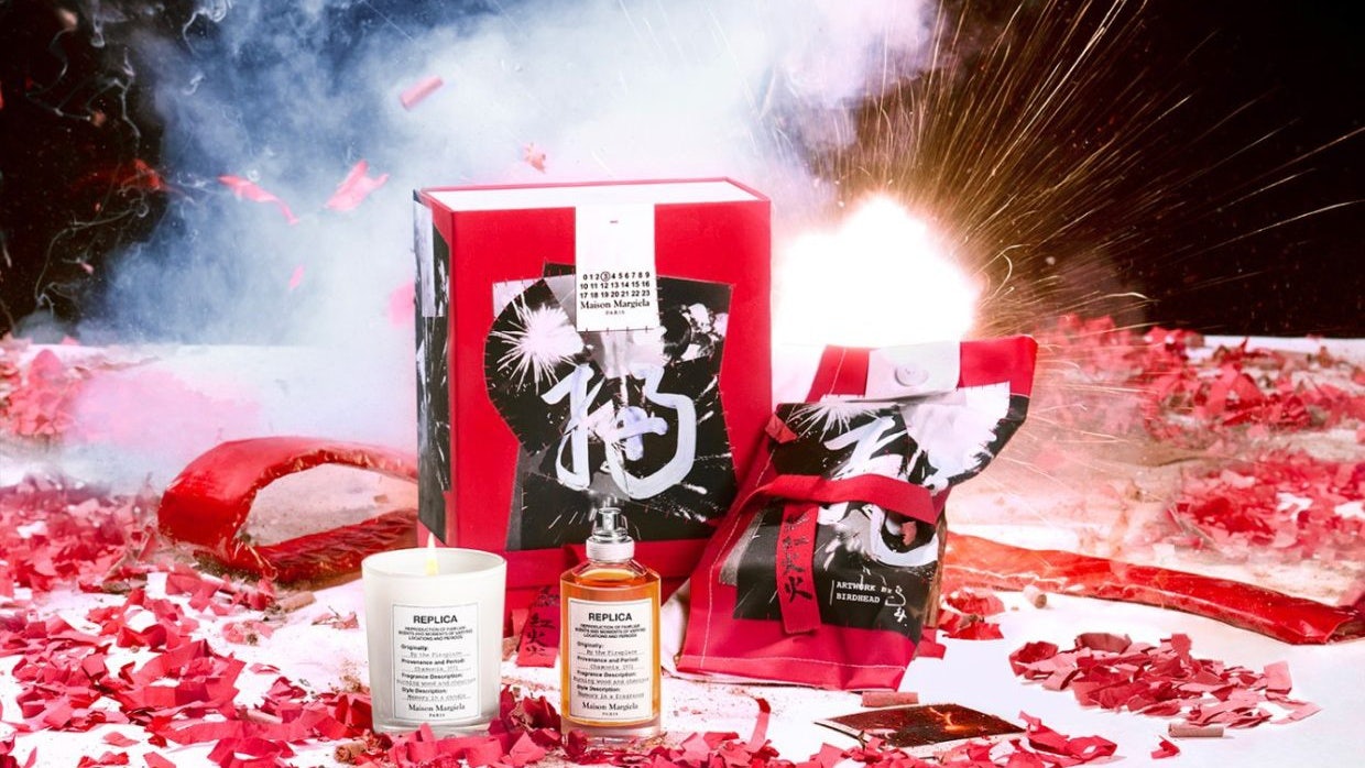 Conceptualizing how people enjoy fireworks every Lunar New Year, Birdhead have worked that theme into their design structure. Photo: Maison Margiela Fragrances 