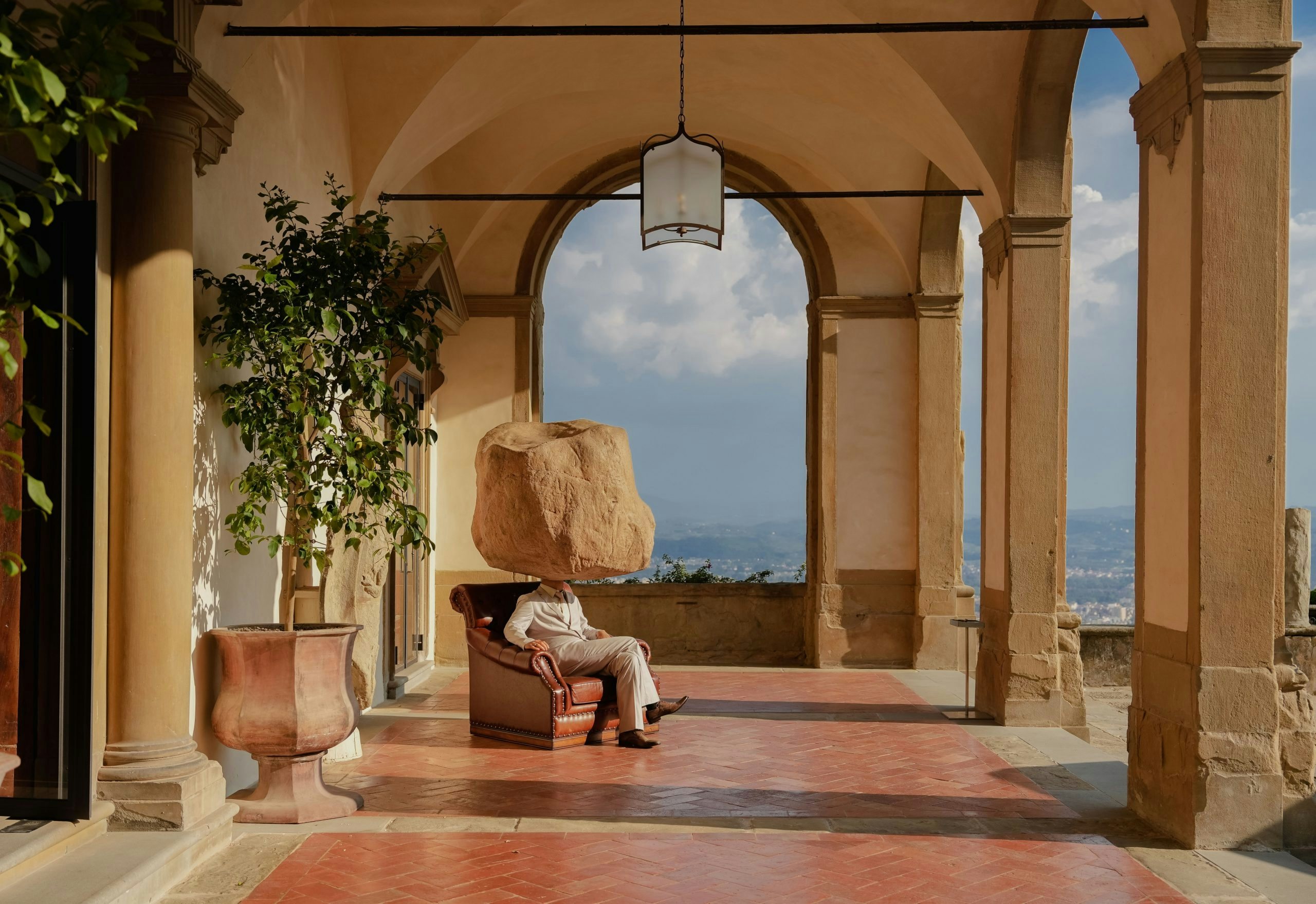 Sun Yuan & Peng Yu, Teenager Teenager, 2011 — a Mitico art installation at Villa San Michele, a Belmond Hotel, Florence, in collaboration with Galleria Continua.