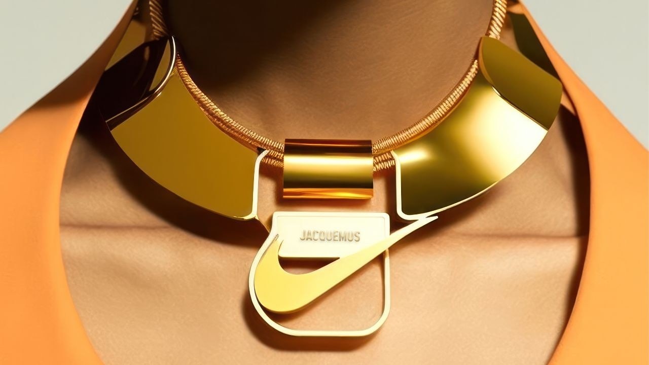 One of the accessories produced by AI for the RAL7000STUDIO Jacquemus x Nike collection. Photo: RAL7000STUDIO