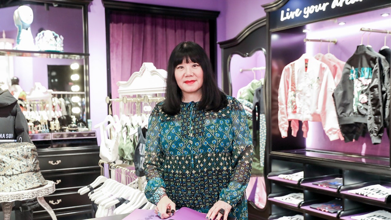 Anna Sui at the new SKP S Anna Sui Active store in Beijing. Courtesy photo.  