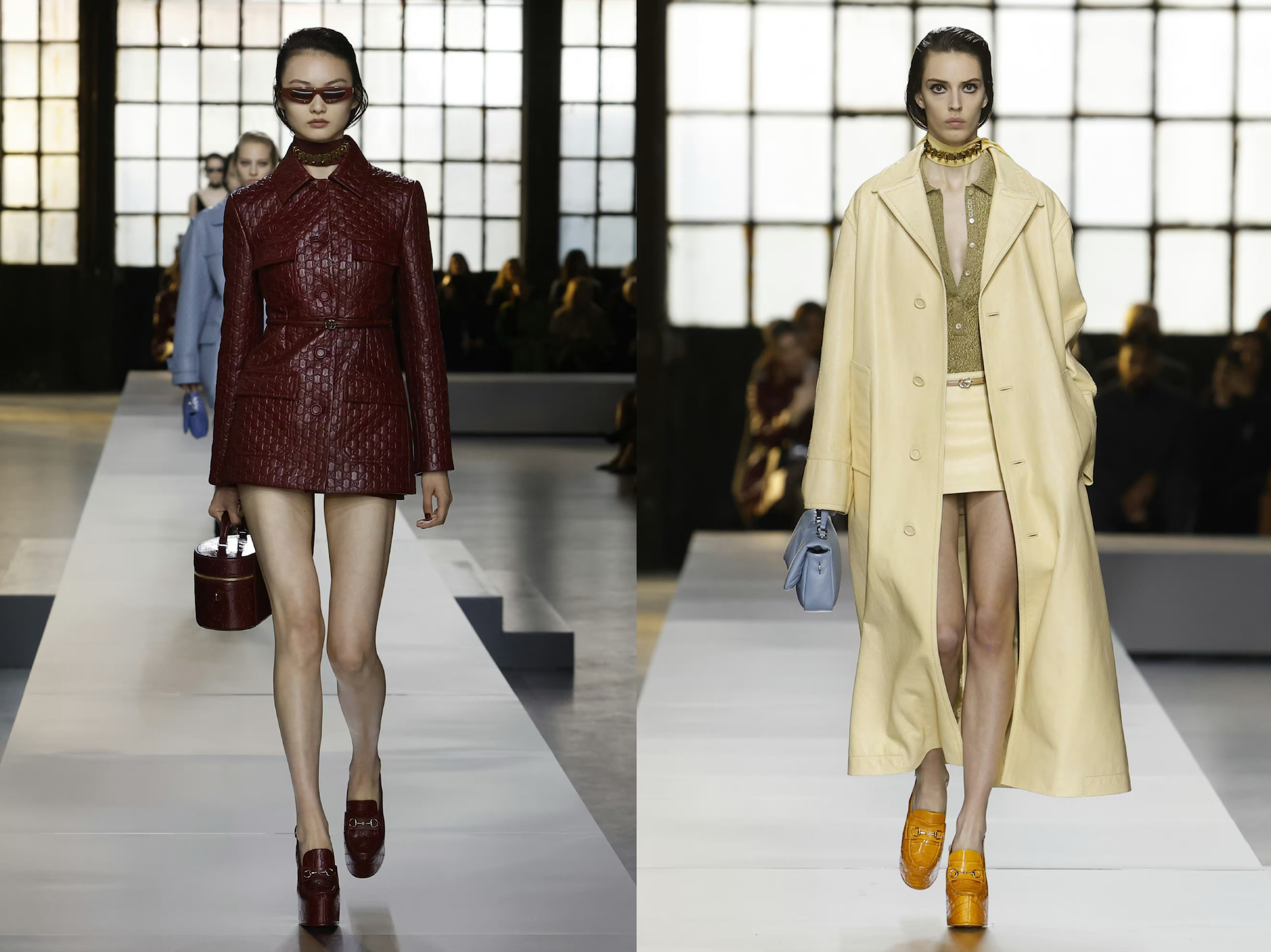 Looks from Gucci’s Fall Winter 2024 collection. Image: Gucci