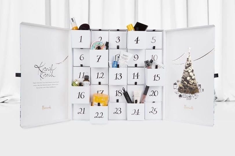 To celebrate this year’s Golden Week, Harrods unveiled a special Advent calendar, valued at 327 dollars (£250), which contains 25 beauty items that are handpicked by the store’s buyer team for Chinese consumers. Courtesy photo