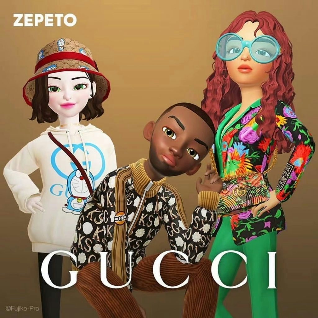 Gucci released pieces from its ready-to-wear collections for sale on ZEPETO in February 2021. Photo: Courtesy of Gucci