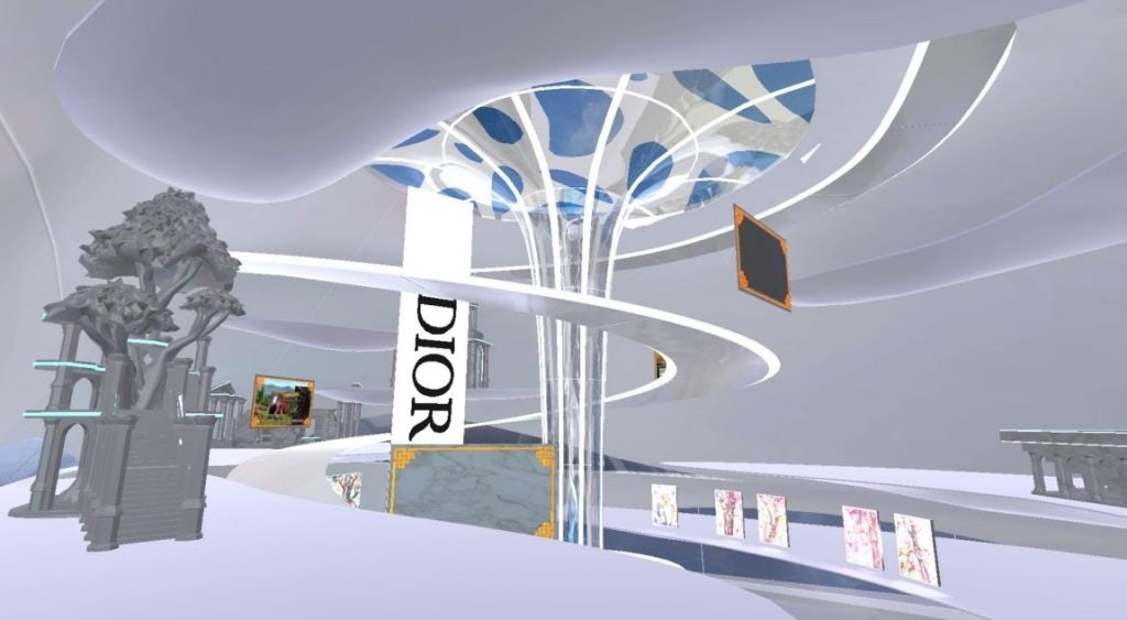 Dior presented its SS23 show in Baidu's virtual world, XiRang. Photo: Via Zoe Magazine