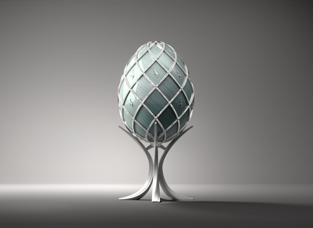 The phygital diamond egg marks the second instalment from Asprey and Bugatti's partnership, which launched a successful sculpture and accompanying NFT drop last year. Photo: Asprey