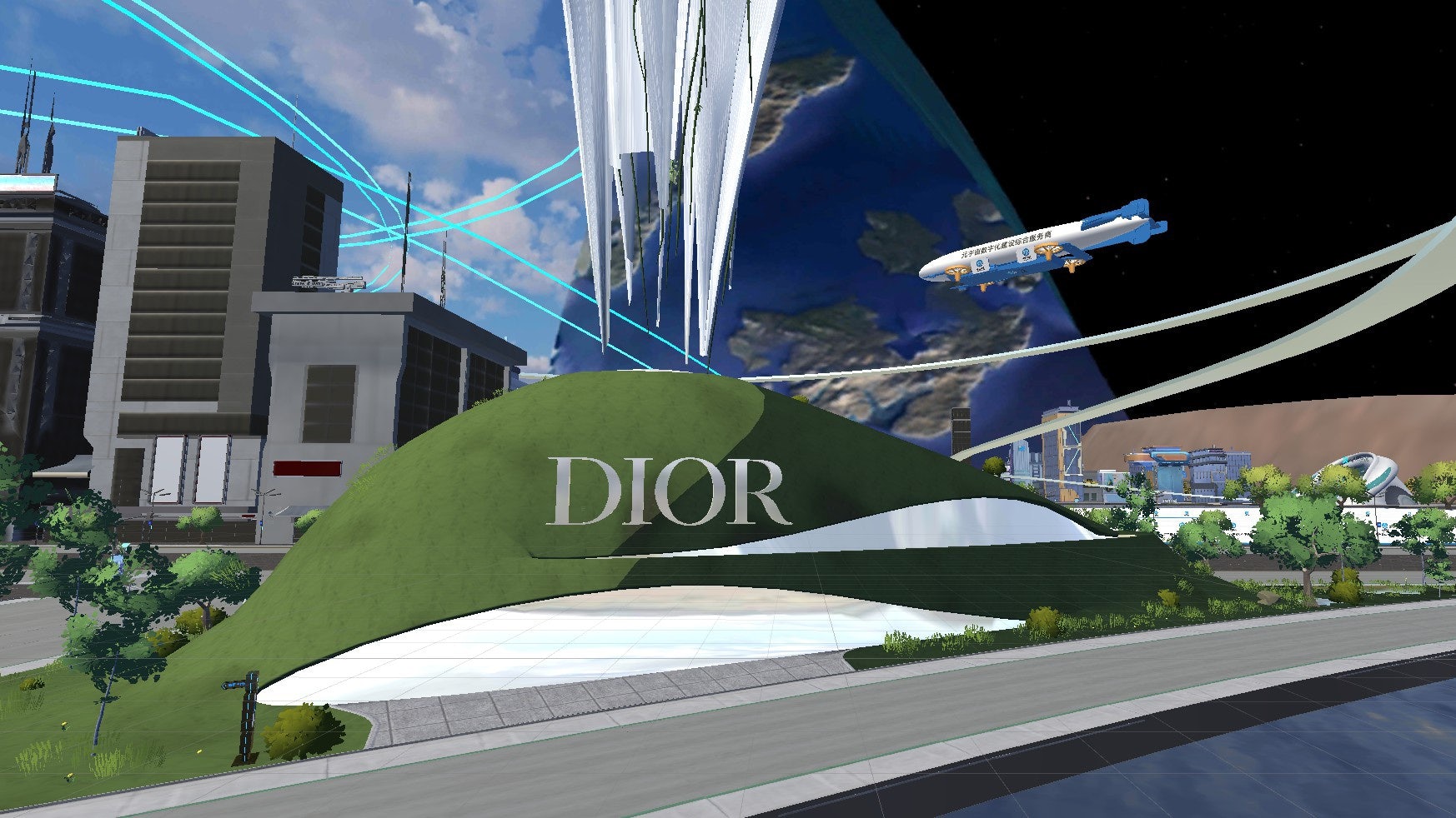 Dior is making waves again by streaming its Paris Fashion Week show within Baidu’s virtual space, following on from its digitized exhibition in April. Photo: Via Zaker