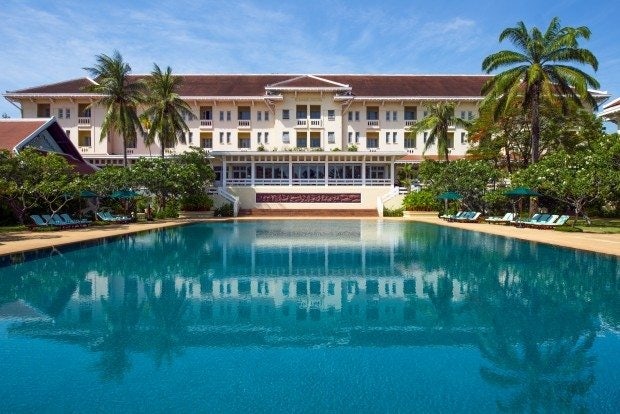 The pool at the Raffles Grand Hotel d'Angkor in Siem Reap, Cambodia. (Courtesy Photo)