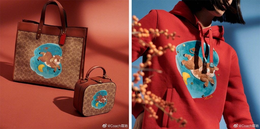 Coach celebrated Chinese New Year 2021 with an ox-themed collection. Photo: Coach's Weibo