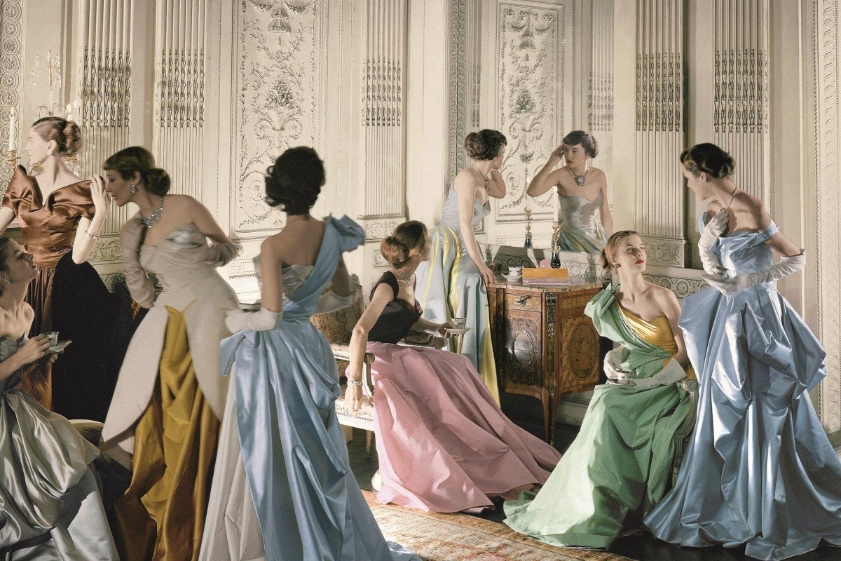 Anglo-American couturier Charles James was acknowledged as the best dressmaker in the world by both Christian Dior and Cristóbal Balenciaga. These are his ball gowns from 1948. Photo: Cecil Beaton/Courtesy of Luvanis/Charles James Estate