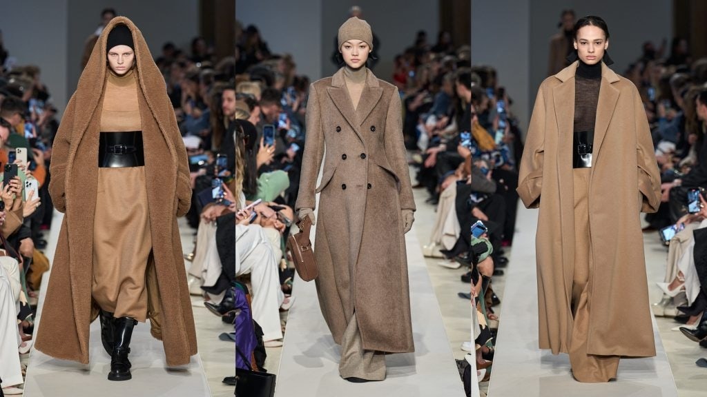 For Fall 2023, Max Mara found inspiration in 18th century figures like Émilie du Châtelet. Image: Max Mara