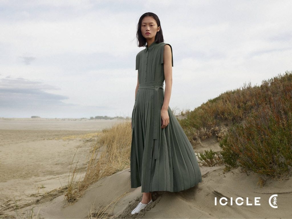 ICICLE, one of China's largest eco-friendly brands, uses natural materials such as Japanese organic cotton and cruelty-free Chinese heavy silk. Photo: ICICLE's Weibo