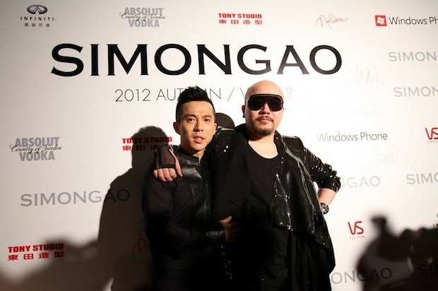 Designer Simon Gao with Wyman Wong