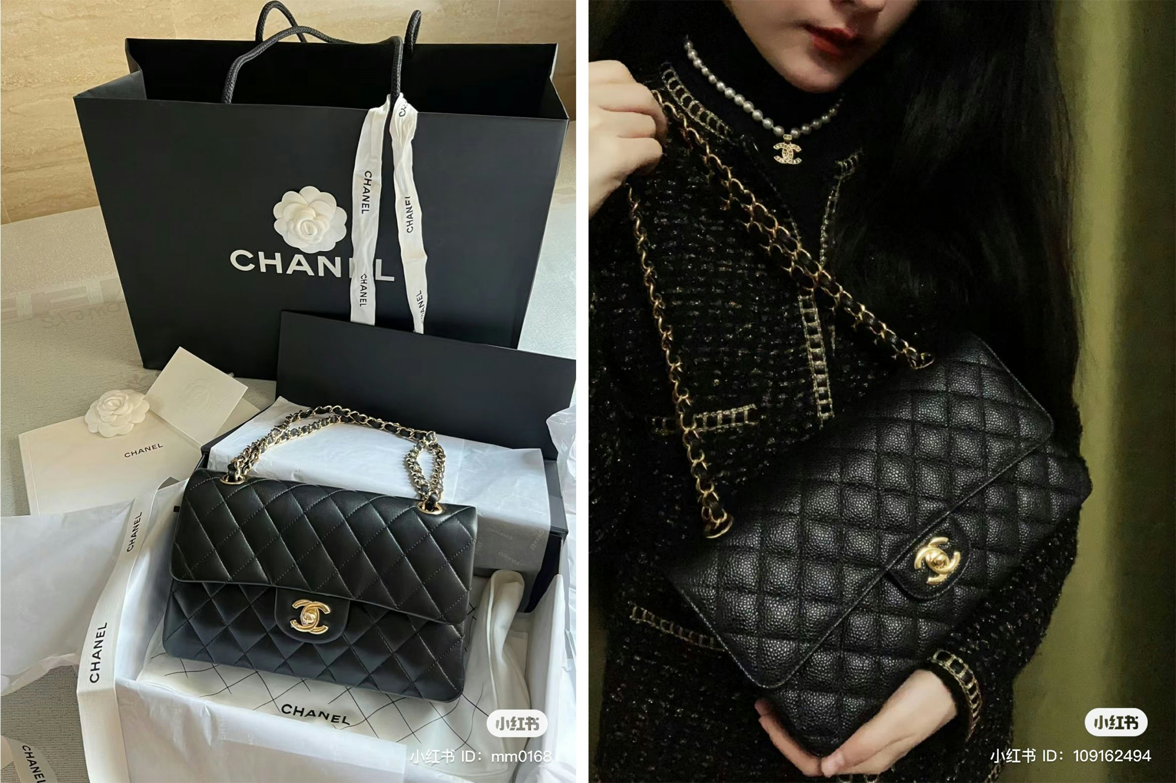 Chinese netizens describe the Chanel Classic Flap as their “dream bag” on Xiaohongshu. Photo: Xiaohongshu