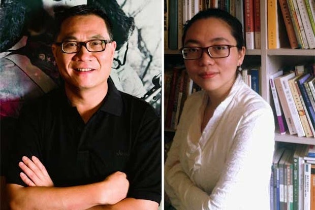 Thomas Shao, the chief executive of Modern Media Group, and Ye Ying, the new editor of The Art Newspaper China  