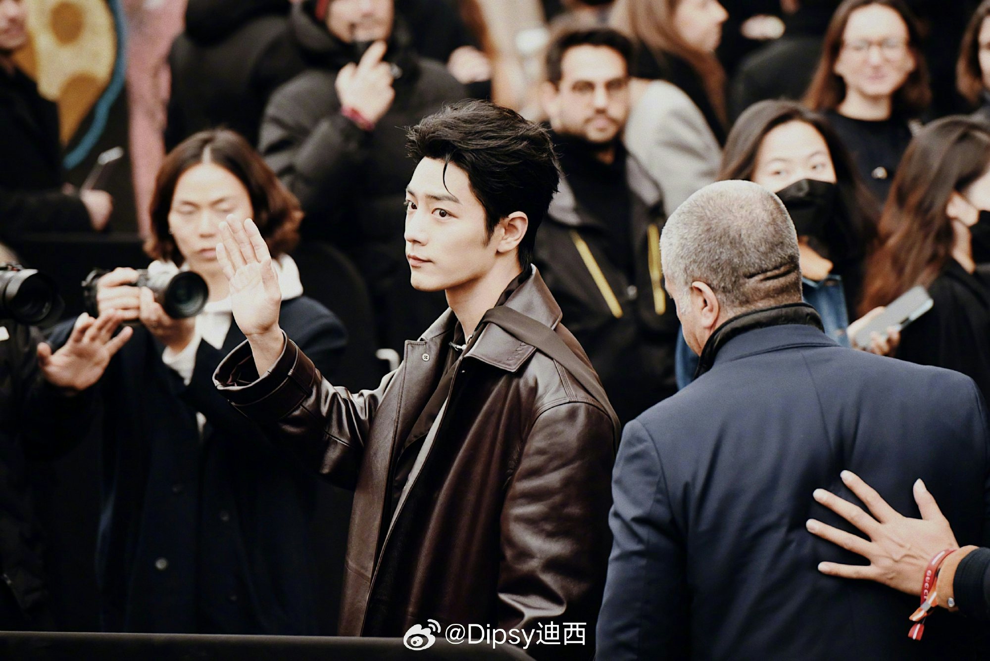 Xiao Zhan arriving at Gucci’s show. Image: Dipsy迪西's Weibo