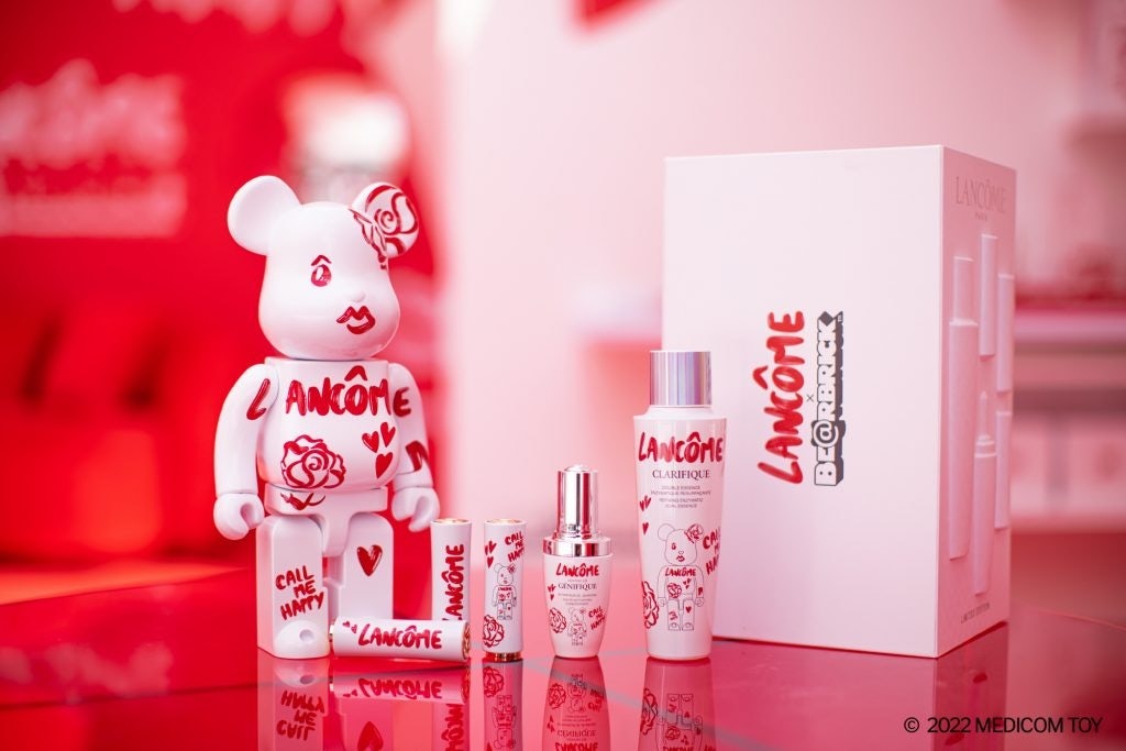 In September 2022, Lancôme hosted a pop-up in Guangzhou with Be@rbrick. Photo: Lancôme