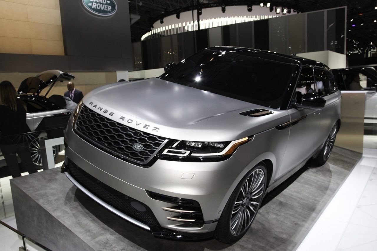 Range Rover Velar shown at the New York International Auto Show 2017, at the Jacob Javits Center. This was Press Preview Day One of NYIAS, on April 12, 2017 in New York City. Photo: Shutterstock