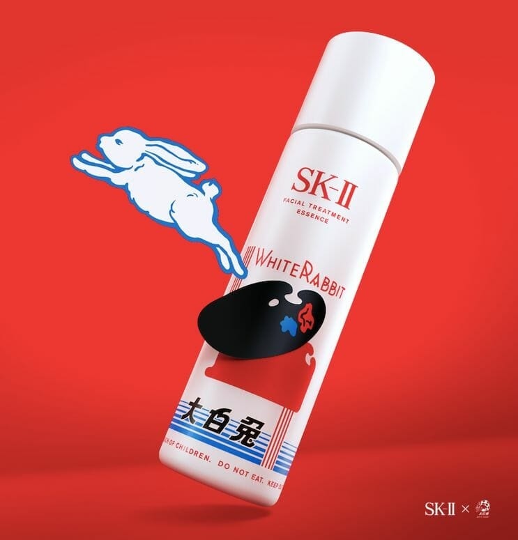 As a household name in China, White Rabbit provides reliable reach for a beauty collection. Photo: White Rabbit x Sk-ii