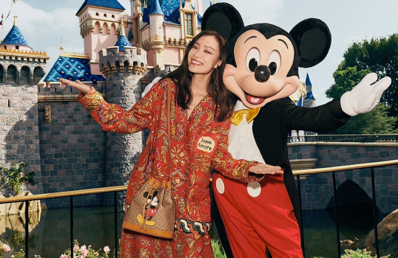 Gucci 2020 CNY Campaign features Ni Ni hanging out in Disneyland. Photo: Courtesy of Gucci