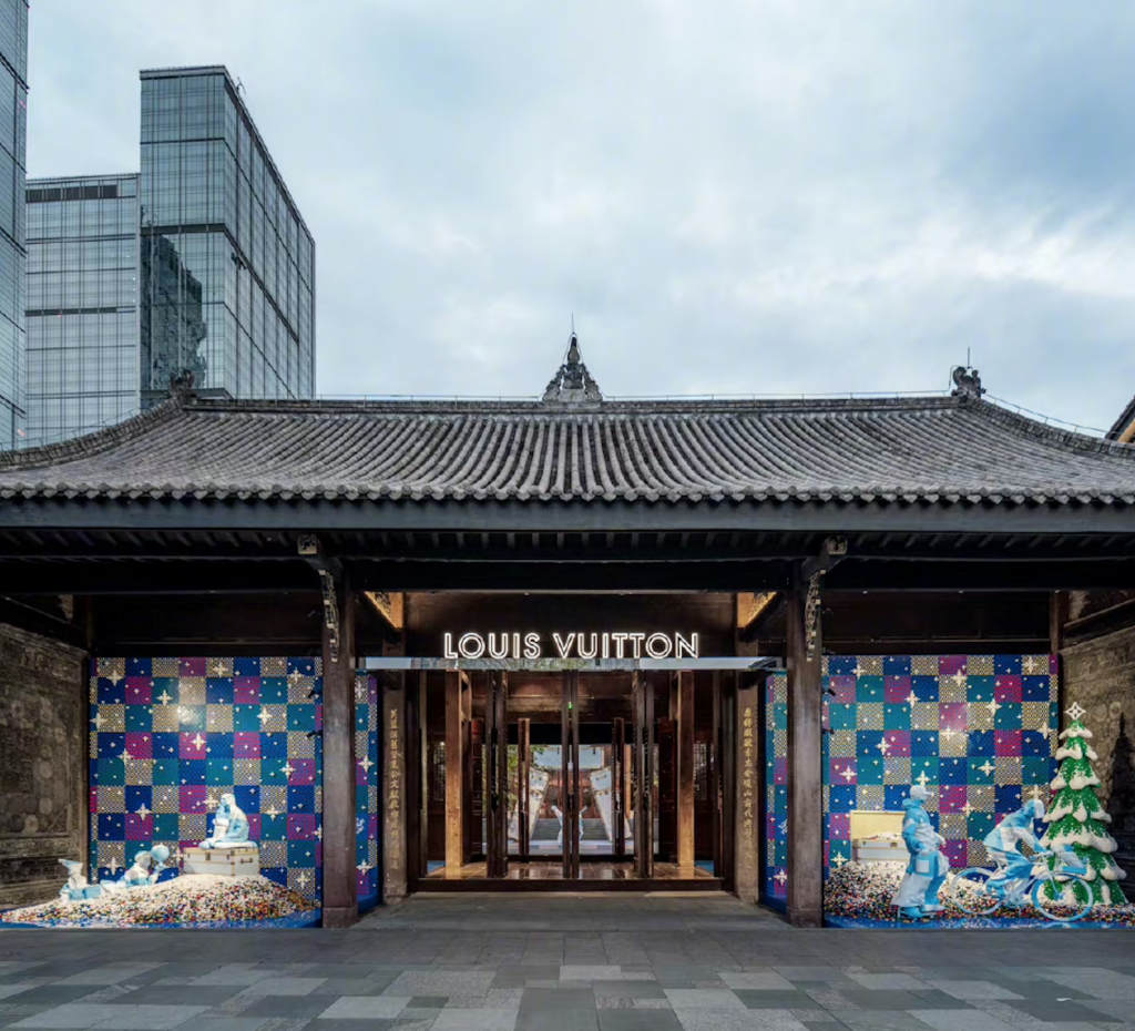 Louis Vuitton's first independent flagship store in China at Sino-Ocean Taikoo Li Chengdu. Image: Louis Vuitton