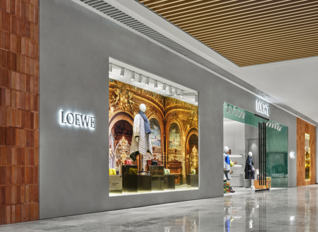 Loewe‘s first boutique in Central China, at Heartland 66 in Wuhan. Photo: Heartland 66