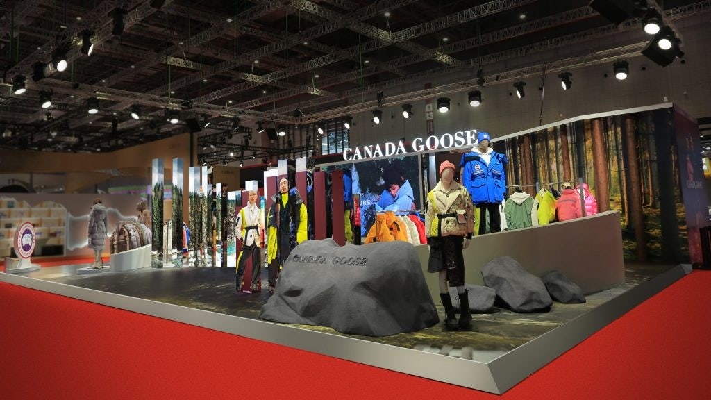 On November 5, Canada Goose made its debut at the China International Import Expo, showcasing more than 120 styles. Photo: Canada Goose