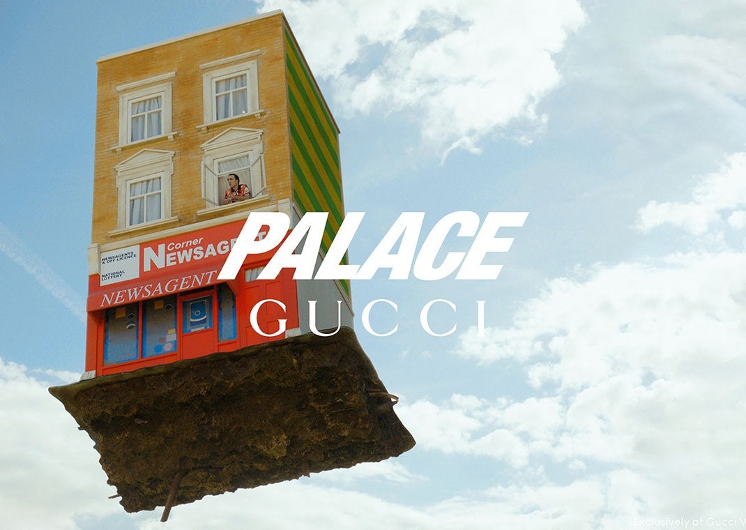 One of the campaign shots of Palace x Gucci. Photo: Gucci