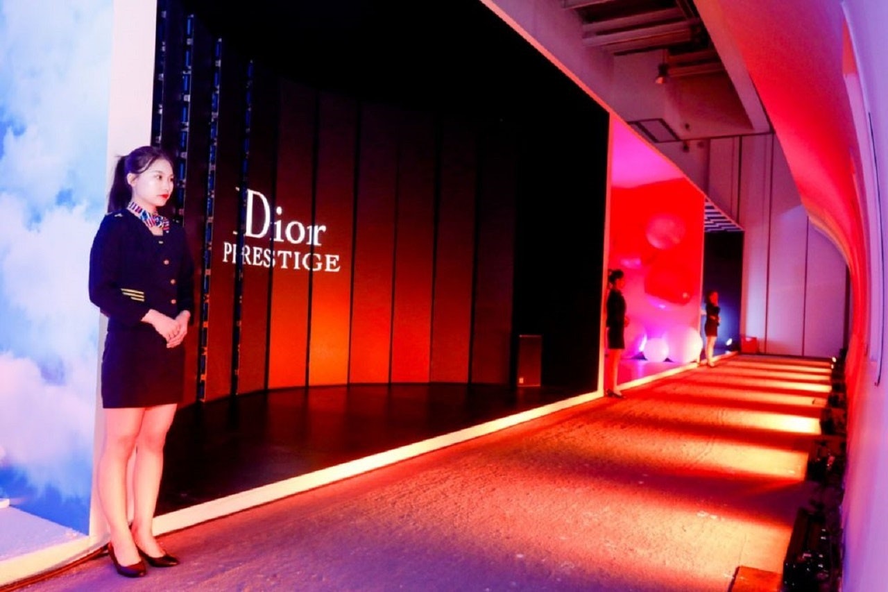 Partnering with eight beauty brands including Dior and Estée Lauder, CDF-Sunrise Duty Free created a world-first beauty cluster in Beijing Capital Airport. Photo: Courtesy image 
