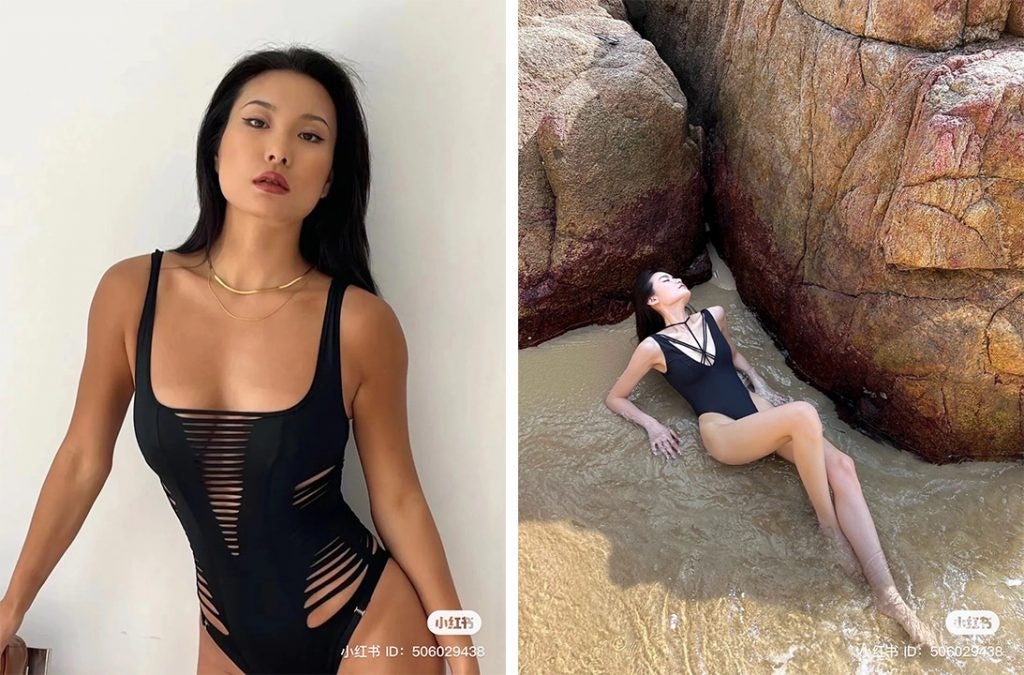 Agent Provocateur teams up with local content creators on Xiaohongshu to promote its swimwear. Photo: Xiaohongshu